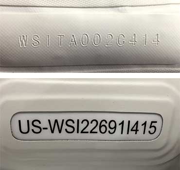 How to Identify Your Boat: Examples of HINs or serial numbers on NRS inflatables.