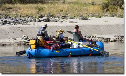 An NRS crew on a lazy section of Idaho's Salmon River.