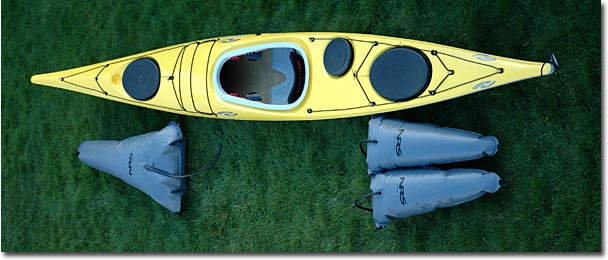 Harmony Gear 3D End Canoe Flotation Bag Float Bag for Canoes Gold Single Floatation Bag Universal Fit 